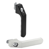 Series FG9 | Functional Handles - Automation: handle lever with locking mechanism, aluminum, black or natural color