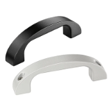 Series AB | Industrial Handles - Bow handles for industrial equipment: aluminum, front or rear mounting