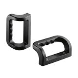 Series AK-02 | Industrial Handles - Bow handles for machinery and industrial equipment: aluminum, rear mounting