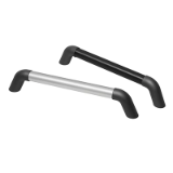 Series KR-25 | Industrial Handles - Bow handles for machinery and industrial equipment: aluminum, plastic / polyamide, black or gray