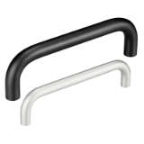 Series M1 | Industrial Handles - Bow handles for machinery and industrial equipment: aluminum, black, white or natural color