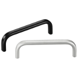 Series OA | Industrial Handles - Bow handles / machine handles for industrial equipment: aluminum, oval, black, silver or natural color