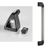 Series RE | Industrial Handles - Tubular handles / bow handles / machine handles for industrial equipment: stainless steel, plastic / polyamide, splashproof