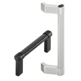 Series A1 | Industrial Handles - Bow / machine handles for 19 inch front panels and equipment: angled or straight, aluminum, solid