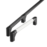 Series HS-30 | Industrial Handles - Flexible handle system for machinery, industrial equipment and wet areas: aluminum, splash-proof