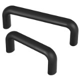 Series SO-26.S | Industrial Handles - Bow handles / machine handles for industrial equipment: Aluminum, with silicone coating, heat resistant
