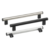 Series U1 | Industrial Handles - Tubular handles / machine handles for industrial equipment: stainless steel, aluminum, black, white or natural color