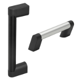 Series U7 | Industrial Handles - Tubular handles / machine handles for industrial equipment: aluminum, plastic / polyamide
