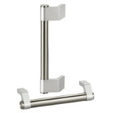 Series W2 | Industrial Handles - Angled tubular handles / machine handles for industrial equipment and housings: aluminum, plastic / polyamide, round