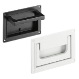 Serie SK-79 | Industrial Handles - Tray / collapsible / machine handles for industrial equipment: aluminum, black, white or gray, antibacterial option