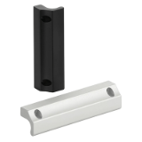 Series LG-06 | Industrial Handles - Front panel handles / ledge handles / machine handles for industrial equipment: aluminum, black or natural color
