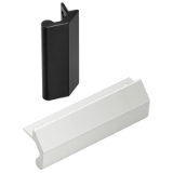 Series LG-07 | Industrial Handles - Front panel handles / ledge handles / machine handles for industrial equipment: aluminum, black or natural color