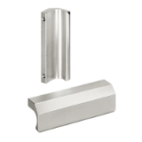 Series EL | Industrial Handles - Front panel handles / ledge handles / machine handles for industrial equipment: stainless steel