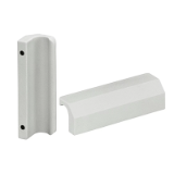 Series KL | Industrial Handles - Front panel handles / ledge handles / machine handles for industrial equipment: plastic / polyamide, black, white or gray