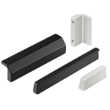 Series LG-01 | Industrial Handles - Front panel handles / ledge handles / machine handles for industrial equipment: aluminum, black or natural color