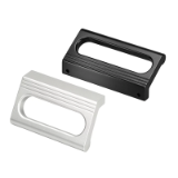 Series WP | Industrial Handles - Front panel handles / ledge handles / machine handles sectional front panels and industrial equipment: aluminum, black, natural color or titanium
