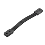 Series MA-34 | Industrial Handles - Carrying / machine handles for instruments, cases and industrial equipment: plastic, black, steel core